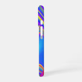 サマフィーリング、抽象芸術3Dレインボワート iPhone 16ケース (左側面)