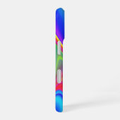 サマフィーリング、抽象芸術3Dレインボワート iPhone 16ケース (右側面)