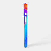 サマフィーリング、抽象芸術3Dレインボワート iPhone 16ケース (左側面)