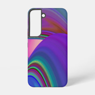 サマフィーリング、抽象芸術3Dレインボワート SAMSUNG GALAXY S22ケース