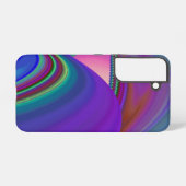 サマフィーリング、抽象芸術3Dレインボワート SAMSUNG GALAXYケース (裏面横)
