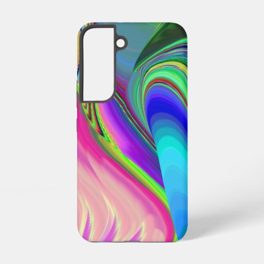 サマフィーリング、抽象芸術3Dレインボワート SAMSUNG GALAXYケース (裏面)