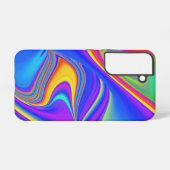 サマフィーリング、抽象芸術3Dレインボワート SAMSUNG GALAXYケース (裏面横)