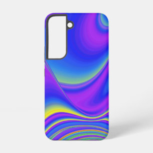 サマフィーリング、抽象芸術3Dレインボワート SAMSUNG GALAXY S22ケース