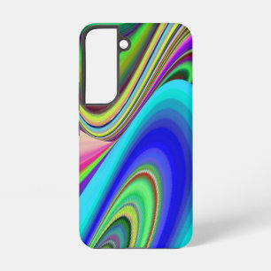 サマフィーリング、抽象芸術3Dレインボワート SAMSUNG GALAXY S22ケース