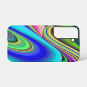 サマフィーリング、抽象芸術3Dレインボワート SAMSUNG GALAXYケース (裏面横)