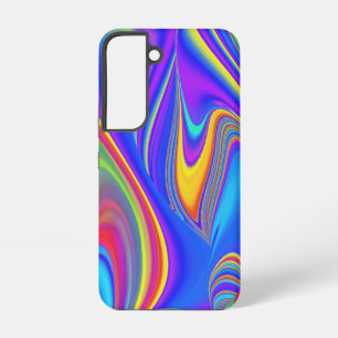 サマフィーリング、抽象芸術3Dレインボワート SAMSUNG GALAXY S22ケース