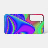 サマフィーリング、抽象芸術3Dレインボワート SAMSUNG GALAXYケース (裏面横)