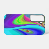 サマフィーリング、抽象芸術3Dレインボワート SAMSUNG GALAXYケース (裏面横)