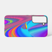 サマフィーリング、抽象芸術3Dレインボワート SAMSUNG GALAXYケース (裏面横)