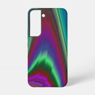 サマフィーリング、抽象芸術3Dレインボワート SAMSUNG GALAXY S22ケース