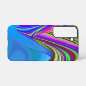 サマフィーリング、抽象芸術3Dレインボワート SAMSUNG GALAXYケース (裏面横)