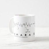 サマラペプチド名mug コーヒーマグカップ (正面左)