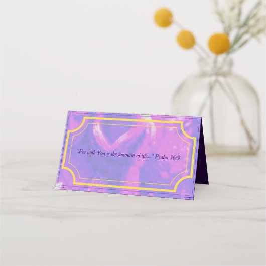 サマリア人の女が井戸結婚の座席表 プレイスカード (裏面)