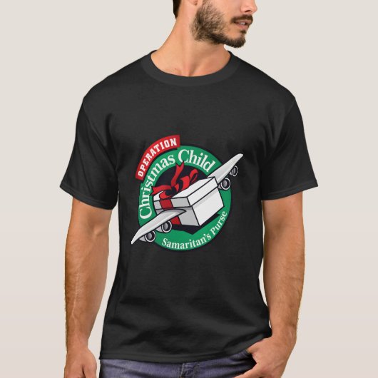 サマリア人の財布の操作クリスマスおもしろい子 Tシャツ (正面)