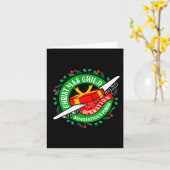 サマリア人の財布の操作クリスマスチャイルドミームC カード (黄色い花)