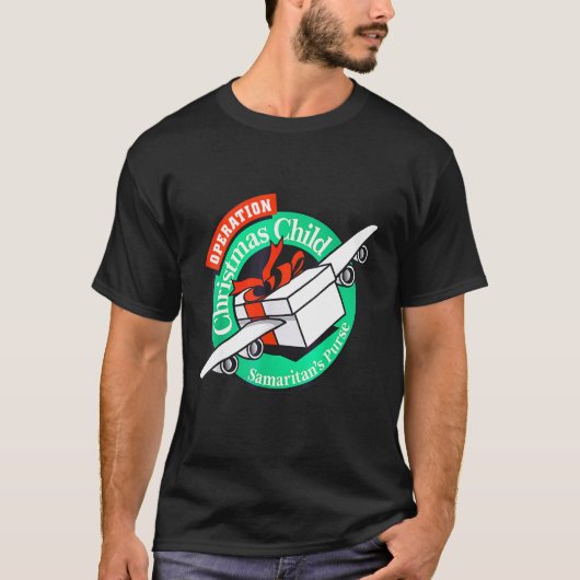 サマリア人の財布の操作クリスマスチャイルド Tシャツ (正面)