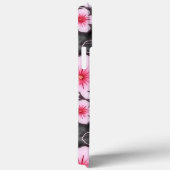 サマリーブライトパステルピンクハイビスカスフローラルパターン Case-Mate iPhoneケース (裏面 / 右)