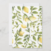 サマリー葉レモンズBridesmaid Lunchonカスタム 招待状 (裏面)