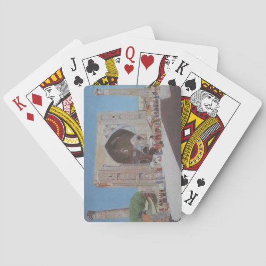 サマルカンドの古代都市（Vasily Vereshchagin著） トランプ (裏面)