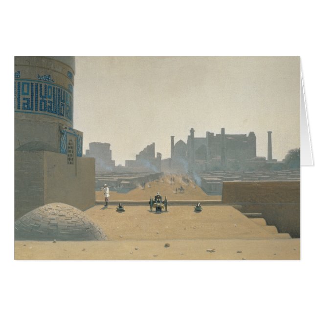 サマルカンド、早朝1869-70年のメイン・ストリート (正面横)