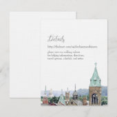 サマンサとマイケルの詳細 招待状 (正面/裏面)