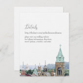 サマンサとマイケル詳細 招待状 (正面/裏面)