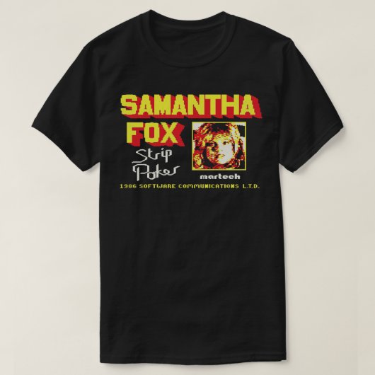 サマンサキツネトランプのポーカー Tシャツ (デザイン正面)
