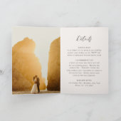 サマンサグレイ伝統的エレガントな結婚式 招待状 (内部)