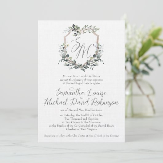 サマンサ&マイケル結婚式招待状 招待状 (スタンド正面)