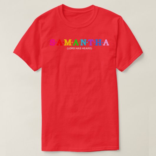 サマンサ・ロードは聞いた Tシャツ (デザイン正面)