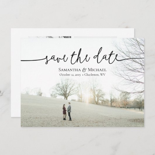 サマンティアとマイケルの最終招待状 招待状 (正面/裏面)