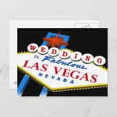 サマンティア＆ゲイリー 2010 ラスベガス 結婚式 案内ポストカード (正面/裏面)