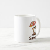 サマーおもしろいウィーンキュート不気味サマー幽霊ハロウィー コーヒーマグカップ (正面右)