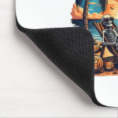 サマーおもしろいウィーンスケルトンビーチパーティーハロウィーンVi マウスパッド (コーナー)