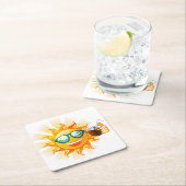 サマーおもしろいサン紙コースター スクエアペーパーコースター (インサイチュ)