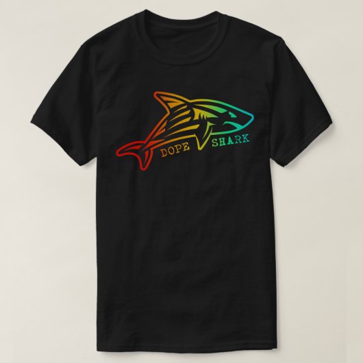 サマーおもしろいザメ Tシャツ (デザイン正面)