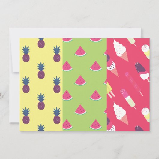 サマーおもしろいファミリー懇親会 招待状 (裏面)