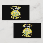 サマーおもしろいレモネードスタンドセキュリティボスレモネードC 名刺 (正面/裏面)