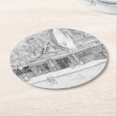 サマーおもしろい紙コースター ラウンドペーパーコースター (アングル)