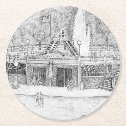 サマーおもしろい紙コースター ラウンドペーパーコースター (正面)