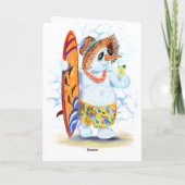 サマーおもしろい雪だるまサーファードリンクフレッシュカクテル カード (裏面)