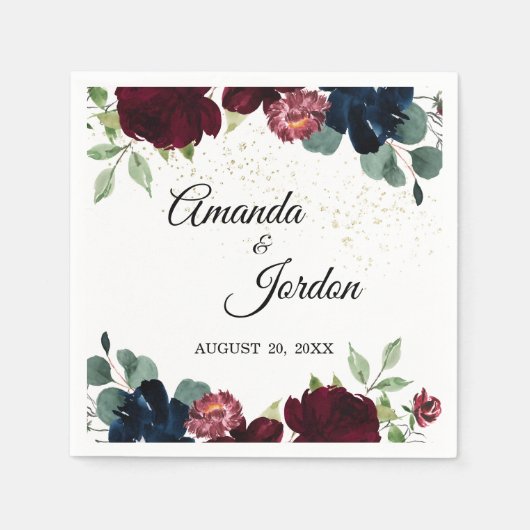 サマーお祝い結婚ズカクテルナプキン スタンダードカクテルナプキン (正面)