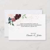 サマーお祝い結婚ズサンキューフラットカード サンキューカード (裏面)