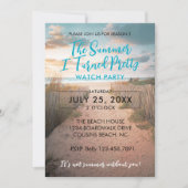 サマーかわいらしウォッチパーティの招待状 招待状 (正面)