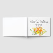 サマーかわいらしブーケ結婚のゲストブック ゲストブック (全面)