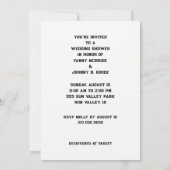 サマーの結婚式前パーティー招待状 招待状 (裏面)