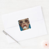 サマーはっきりしたアイスクリームスタイル スクエアシール (封筒)