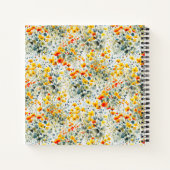 サマーはっきりしたフローラ結婚ズゲストブック ノートブック (裏面)