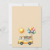 サマーアイスクリームトラック誕生日招待状 招待状 (裏面)